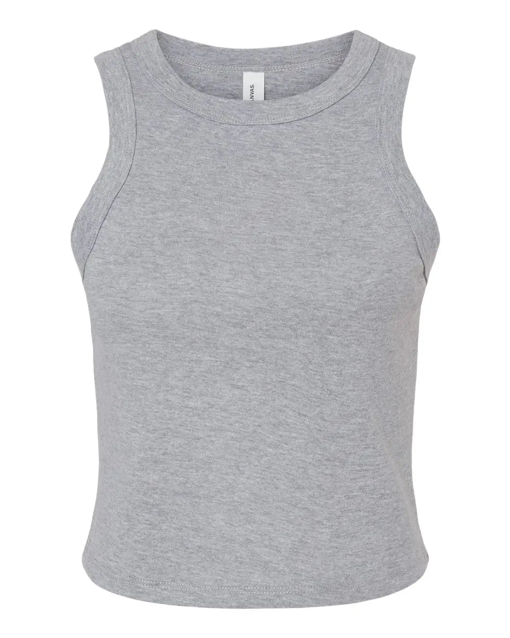 Bella + Canvas 1019 Women’s Micro Rib Racer Tank - Athletic Heather - Gray / Xs