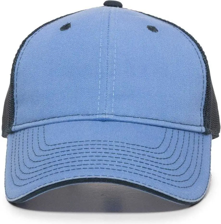 Oc Sports Gwt-101m Adjustable Mesh Back Cap - Bay Blue Navy - 6 7/8’’ - 7 1/2’’