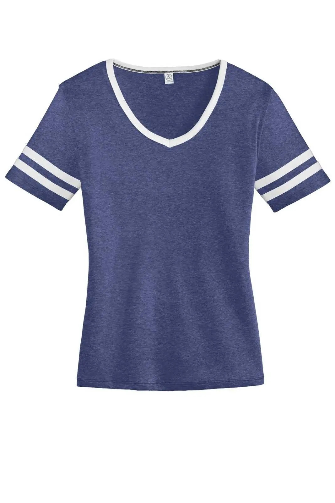Alternative Aa5058 Women’s Varsity Vintage 50/50 Tee - Royal White