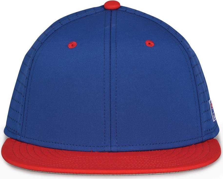 The Game GB998 Perforated GameChanger Cap - Royal Red - HIT a Double - 2