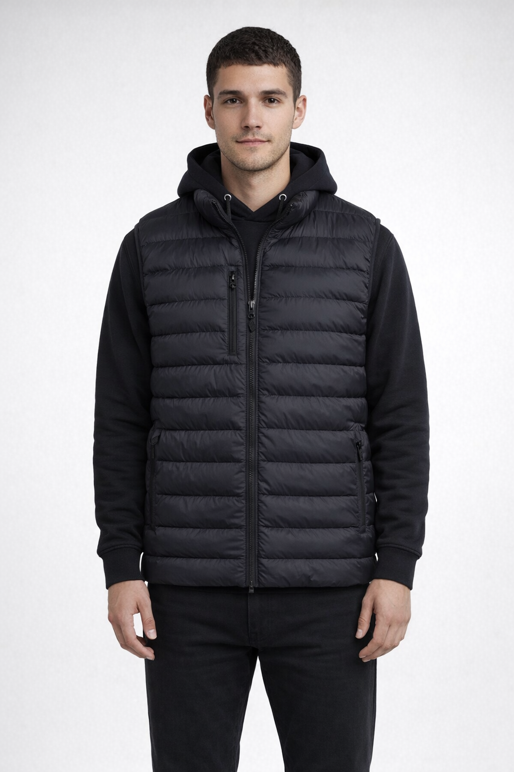 Black WEATHERPROOF POLYFILL PACKABLE VEST