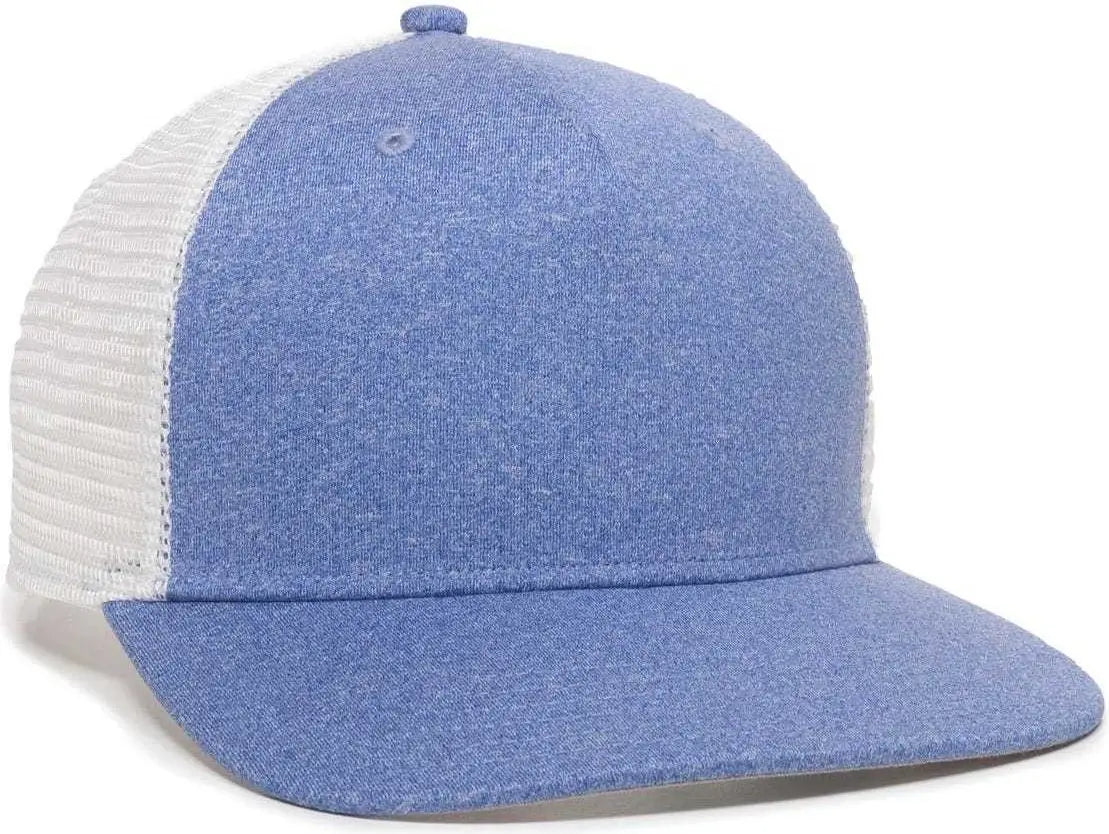 Oc Sports Rgr-100m Adjustable Mesh Back Cap - Heathered Blue White - 6 7/8’’ - 7 1/2’’