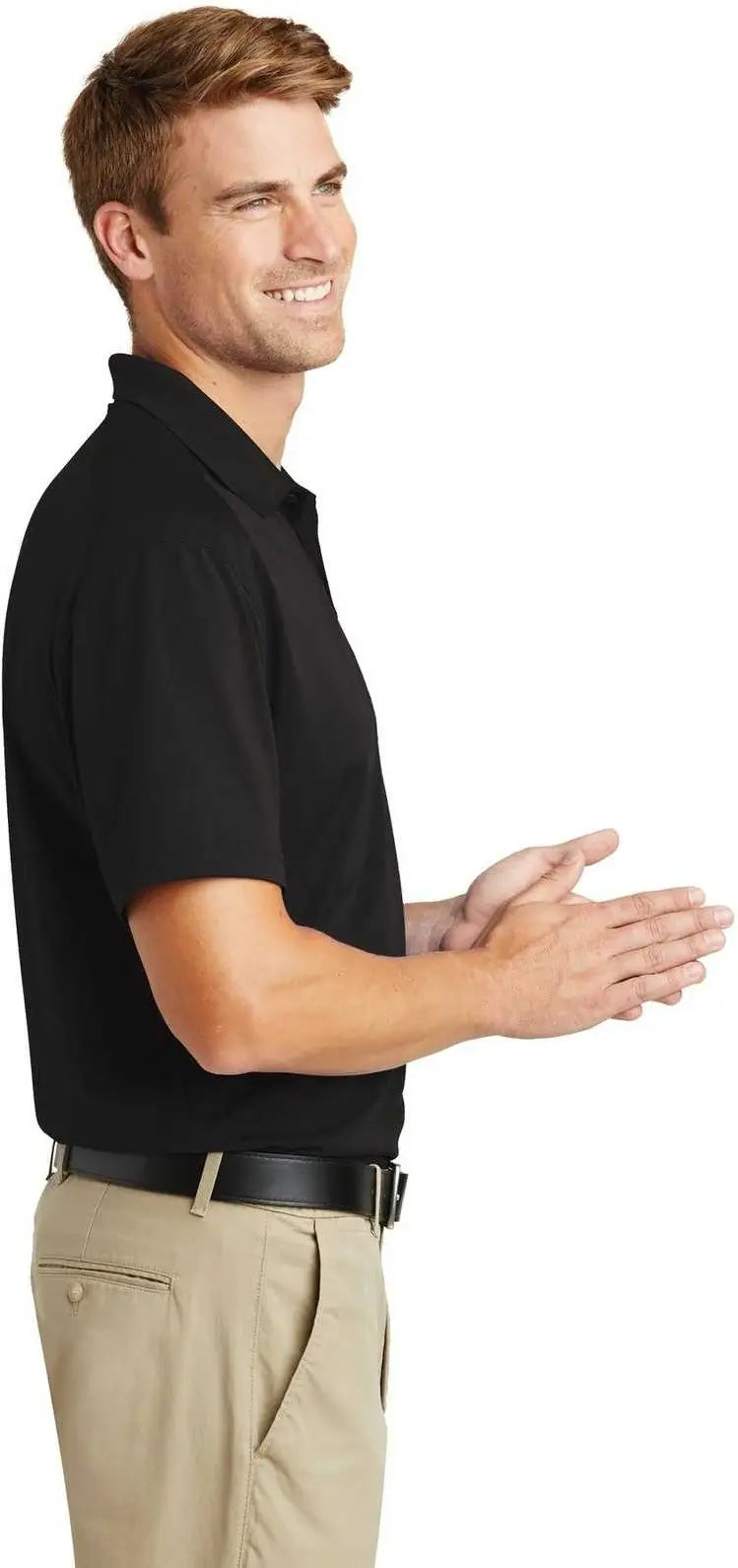 Cornerstone Tlcs418 Tall Select Lightweight Snag-proof Polo - Black