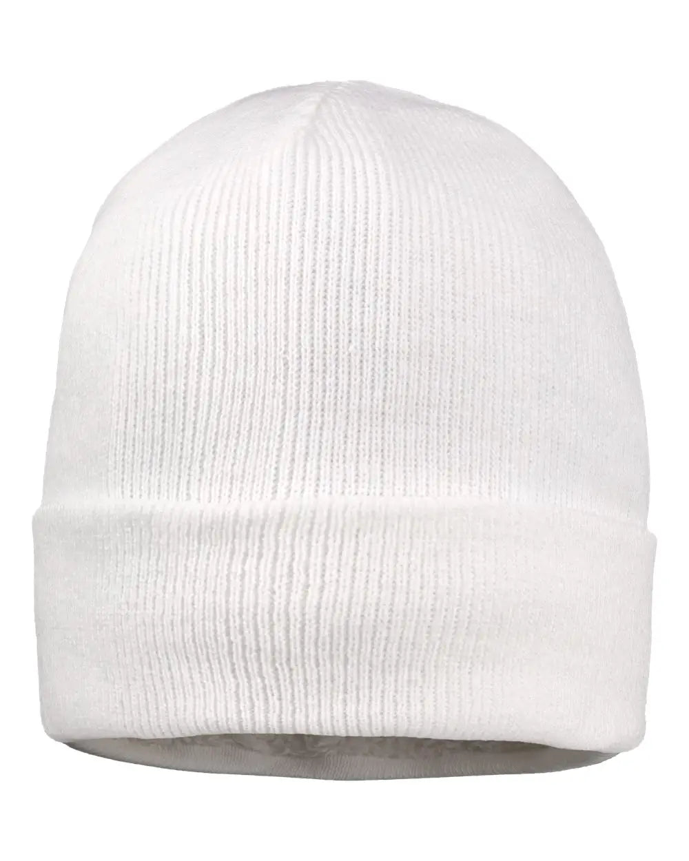 Sportsman Sp12sl 12’’ Sherpa Lined Cuffed Beanie - White - one Size Fits Most