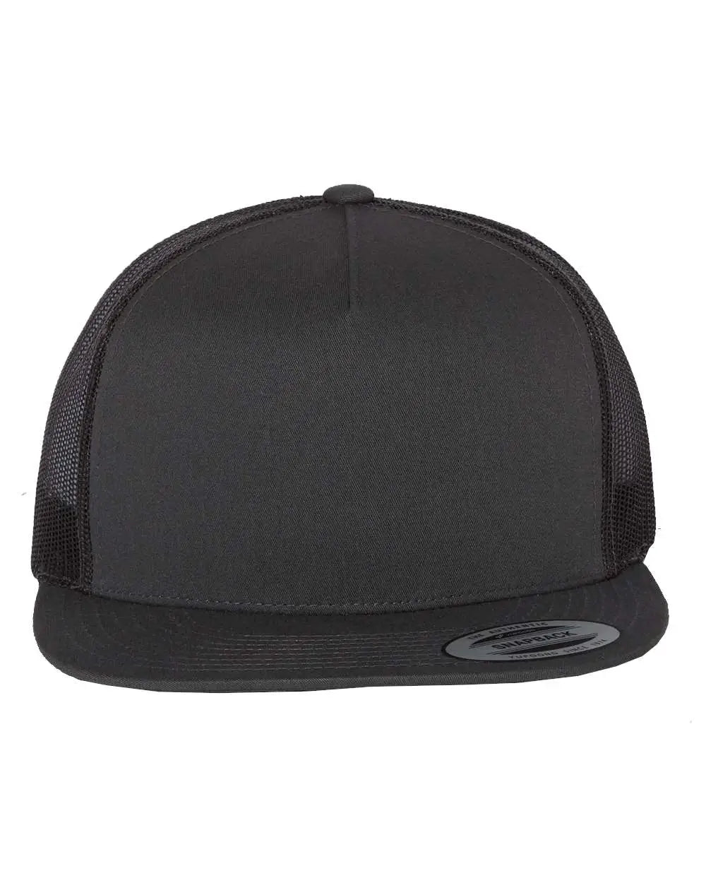 Yp Classics 6006 Five-panel Classic Trucker Cap - Charcoal - one Size Fits Most
