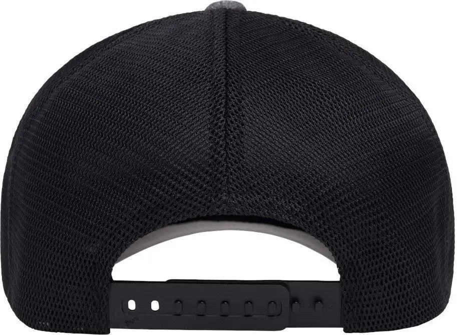 Flexfit 110m 110® Mesh-back Cap - Melange Charcoal Black - Dark Gray / one Size Fits Most