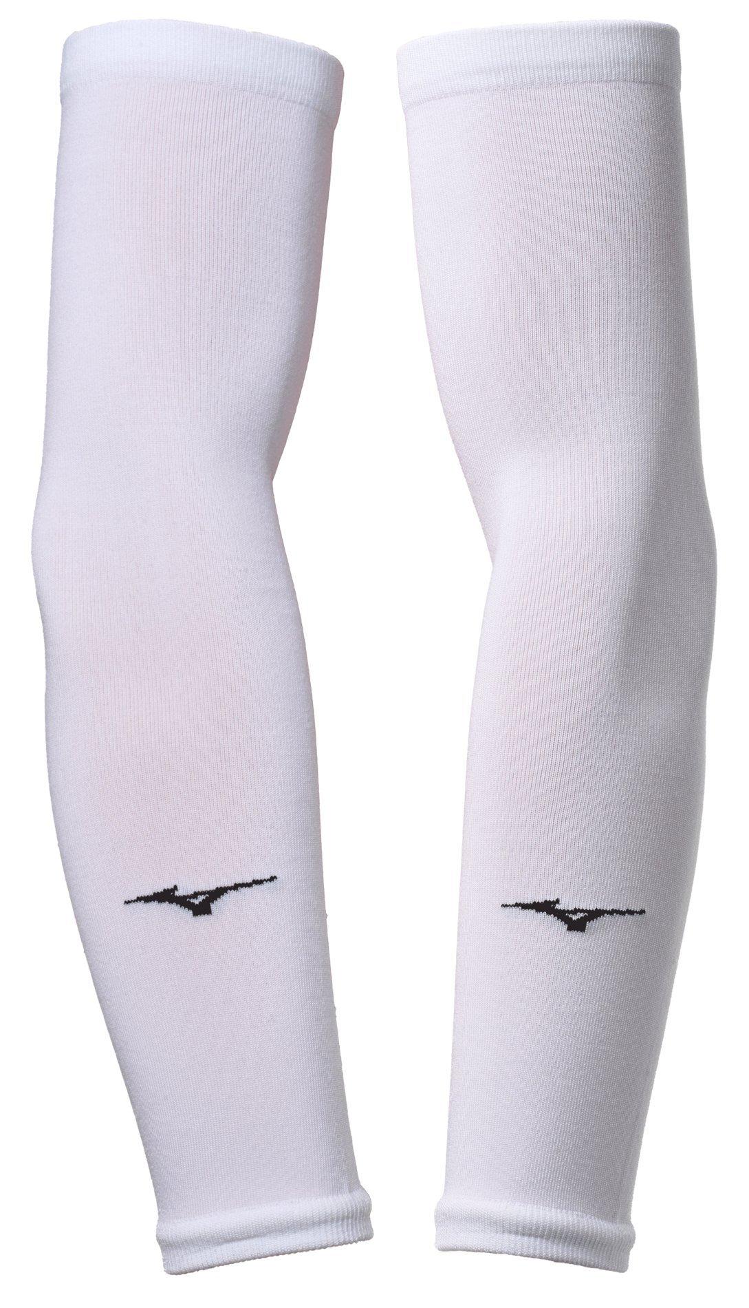 Mizuno 480186 Volleyball Arm Sleeves Pair - White - One Size Fits Most