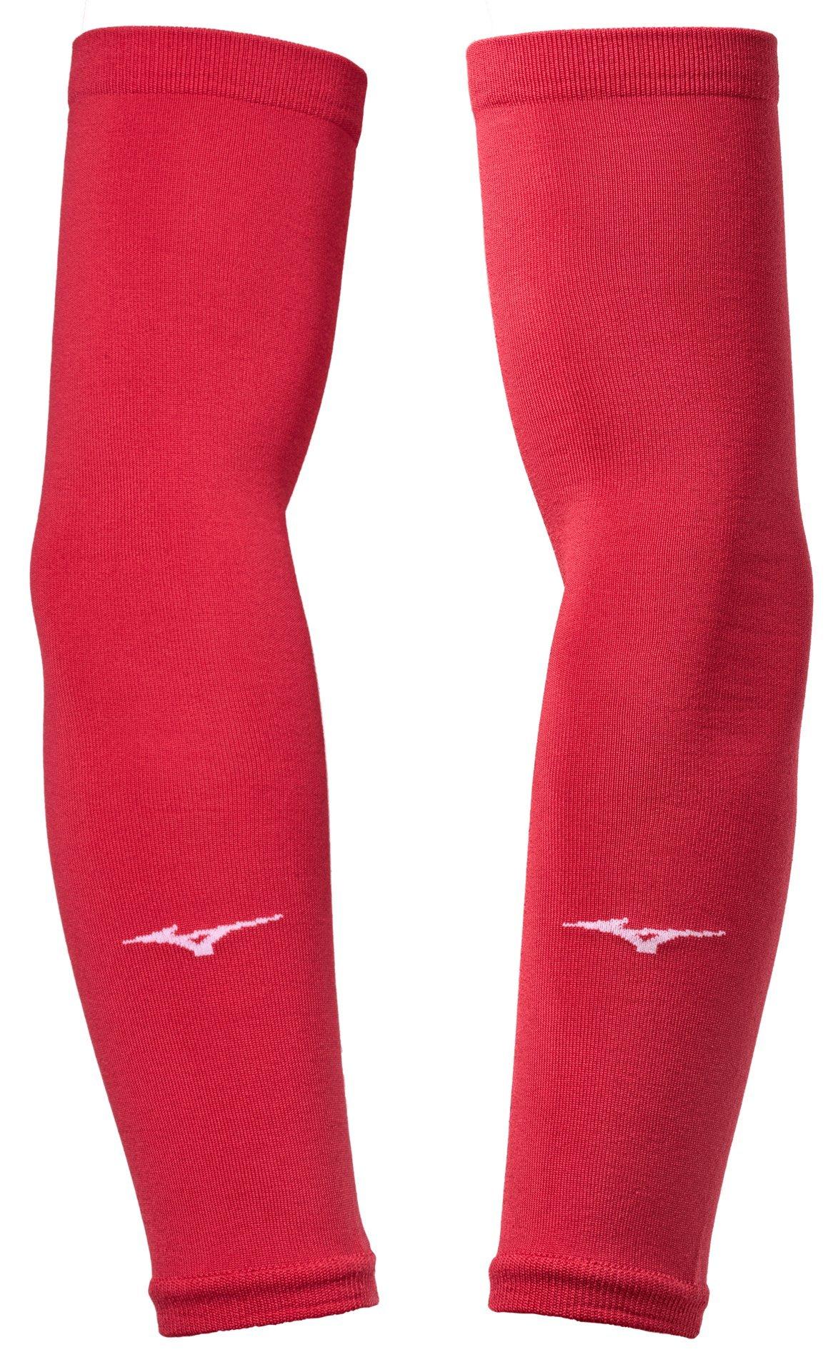 Mizuno 480186 Volleyball Arm Sleeves Pair - Red - One Size Fits Most