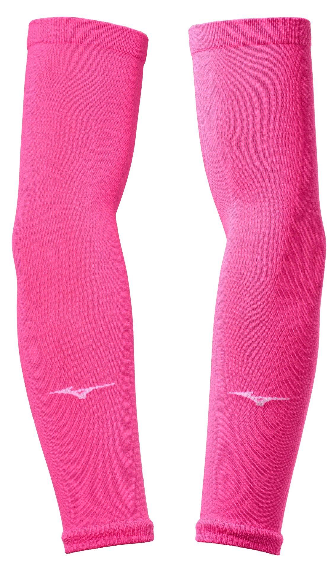 Mizuno 480186 Volleyball Arm Sleeves Pair - Neon Pink - One Size Fits Most