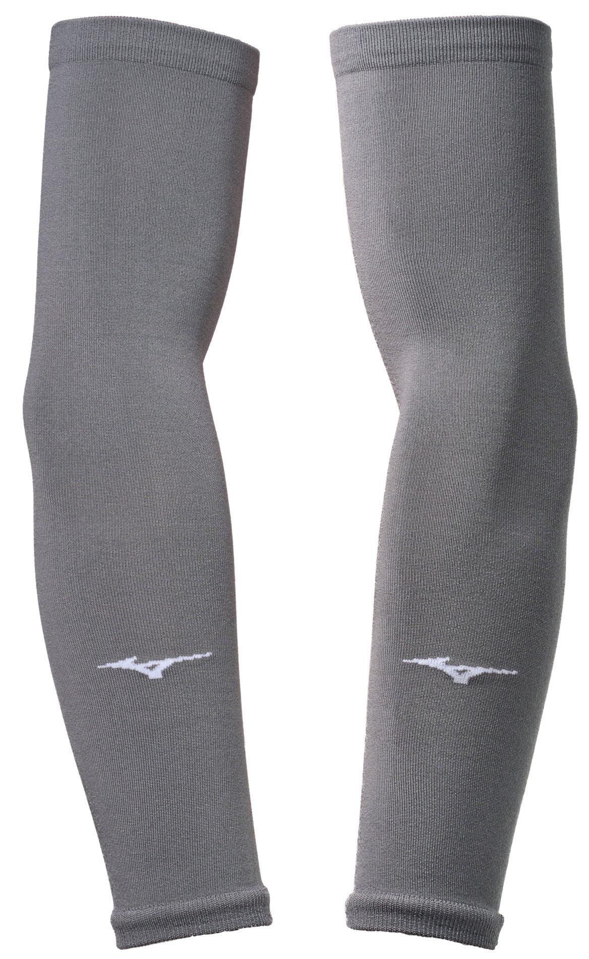 Mizuno 480186 Volleyball Arm Sleeves Pair - Grey - One Size Fits Most