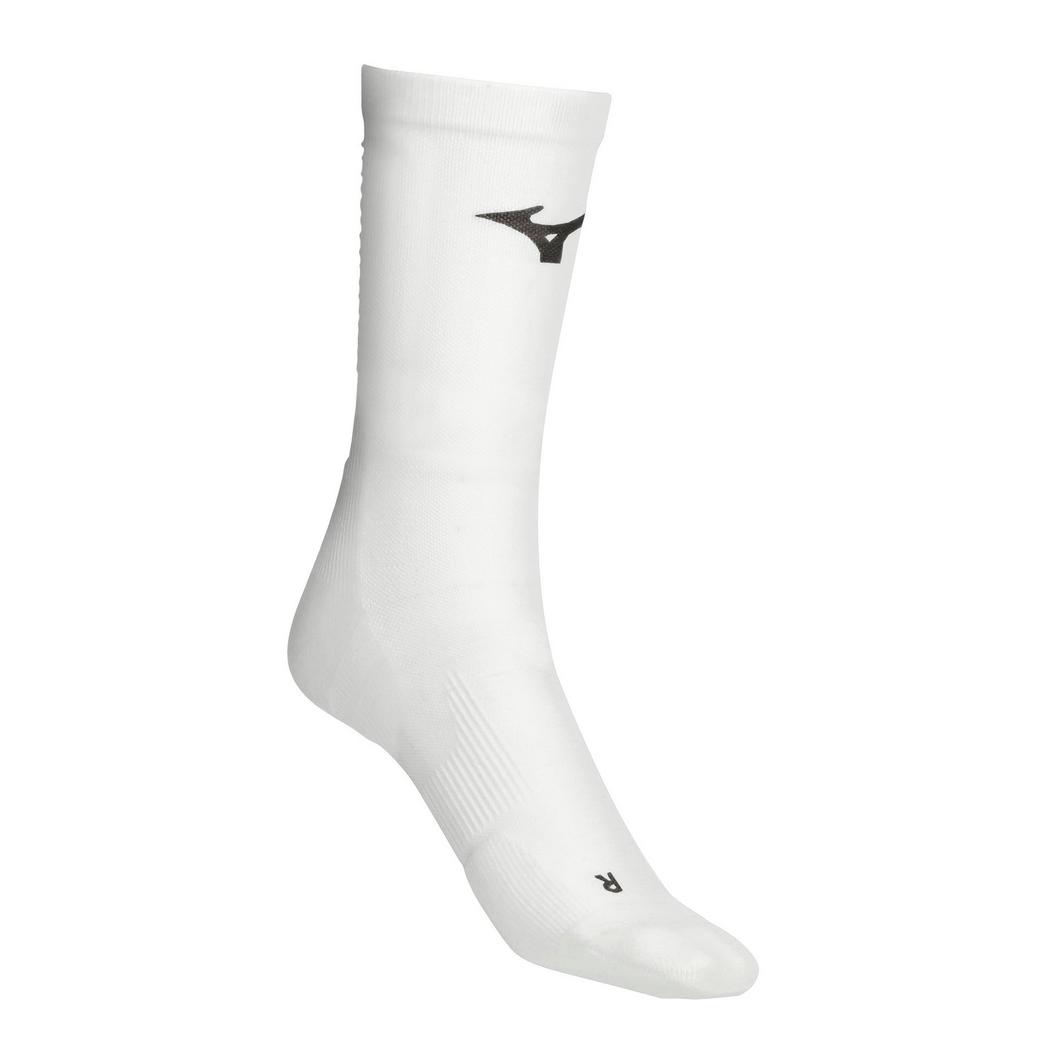 Mizuno Compression Crew Sock - White