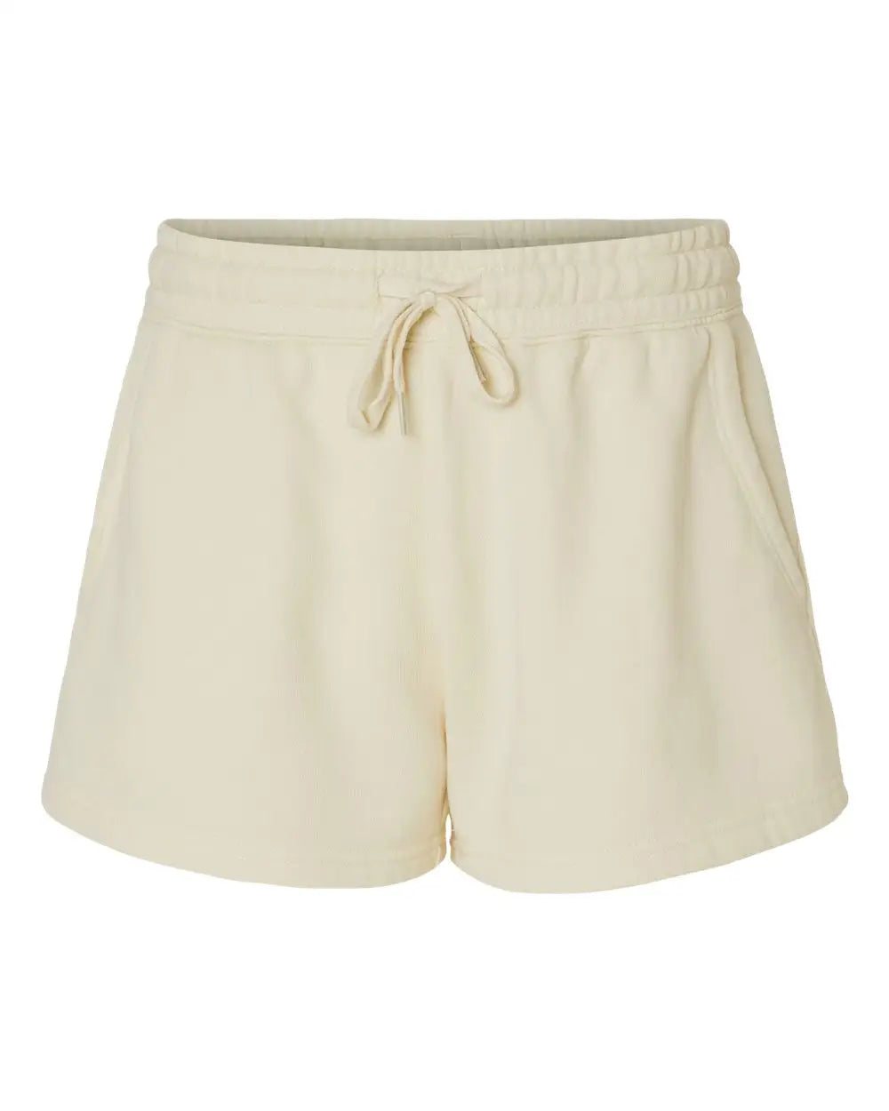 Independent Trading Co. Prm20srt Women’s Lightweight California Wave Wash Fleece Shorts - Bone - Ivory / Xs