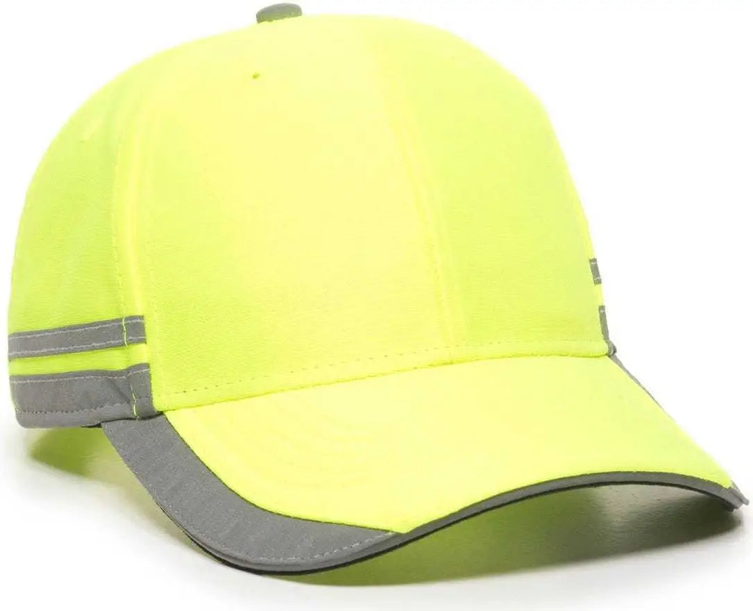 Oc Sports Saf-201 Adjustable Cap - Safety Yellow - 6 7/8’’ - 7 1/2’’