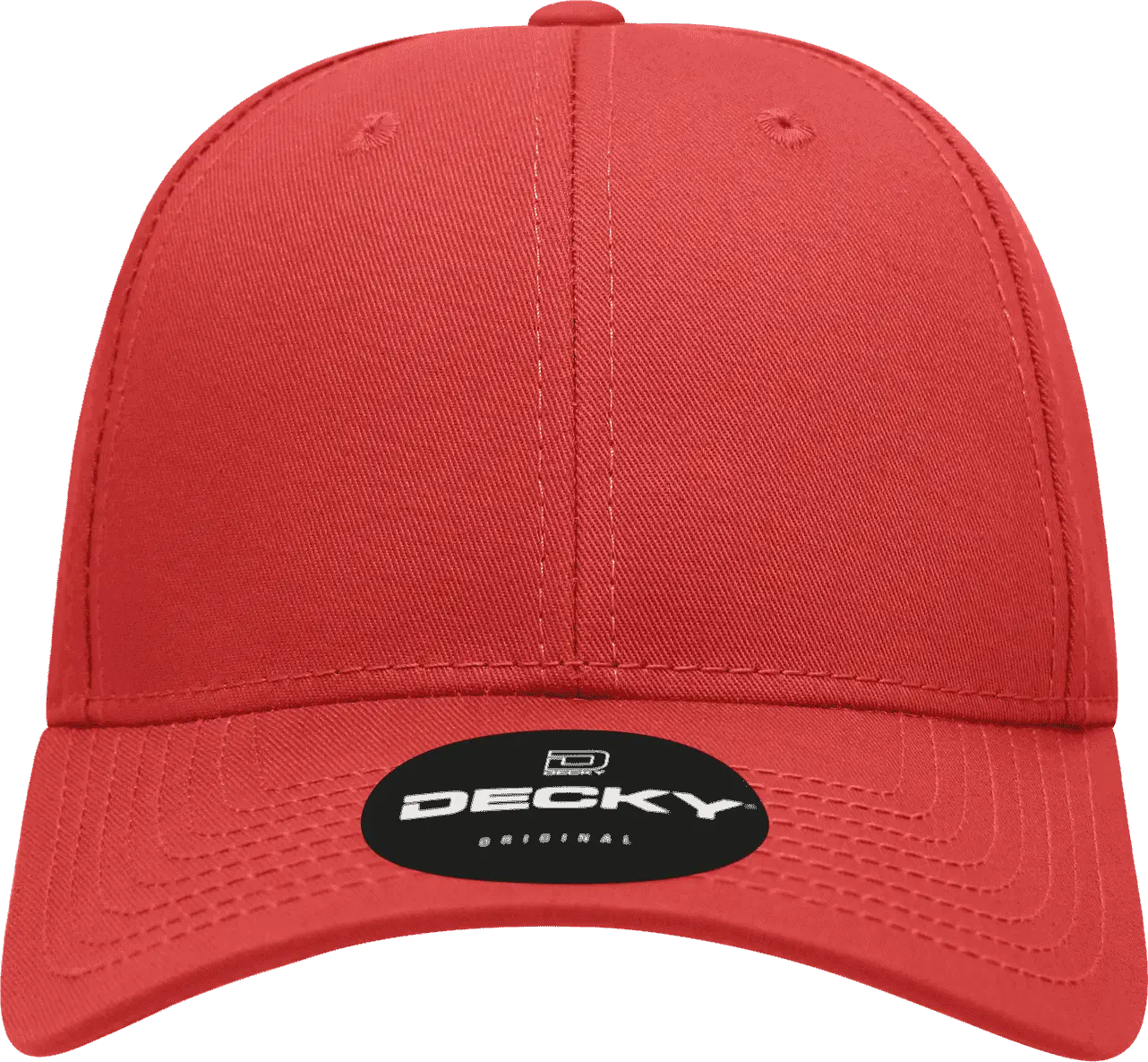 Decky 209 Structured Cotton Baseball Cap - Red - one Size Fits Most