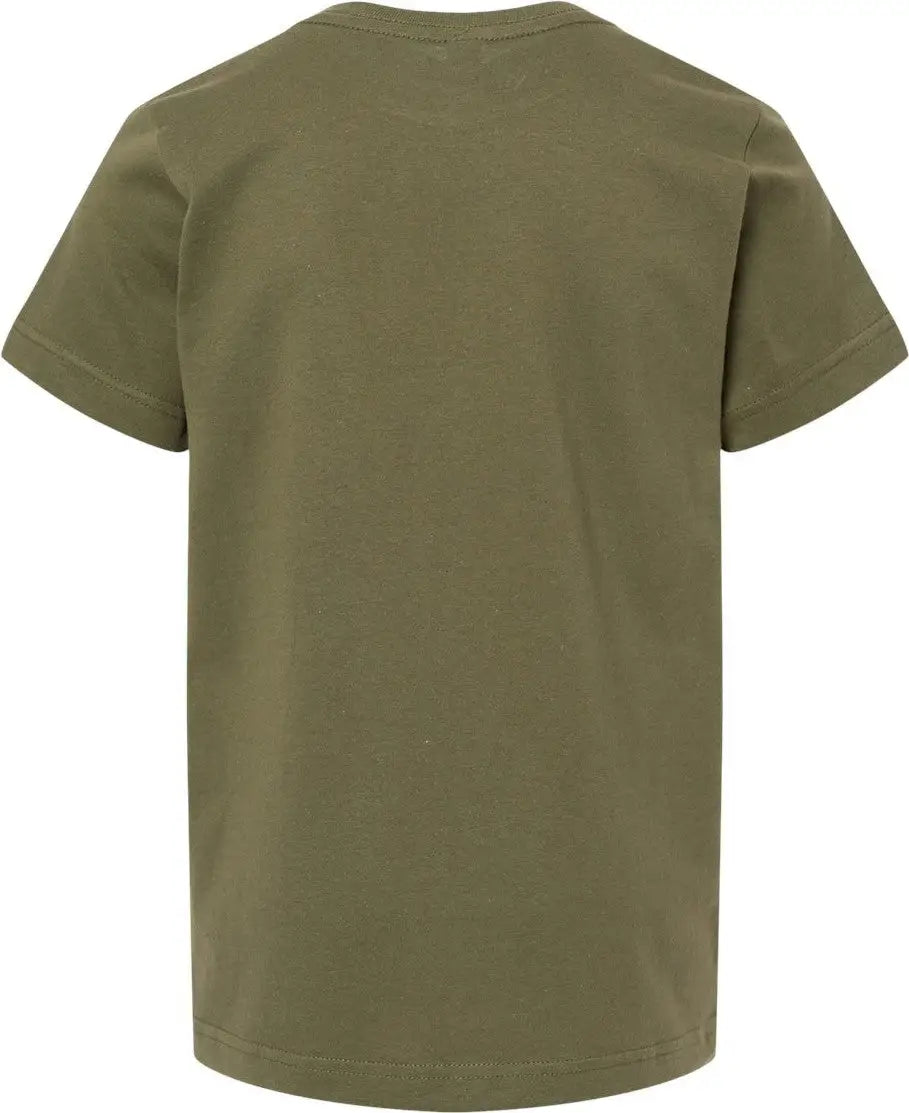 Lat 6101 Youth Fine Jersey Tee - Military Green