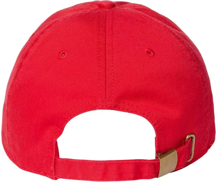 Atlantis Headwear Fraser Sustainable Dad Hat - Red - one Size Fits Most