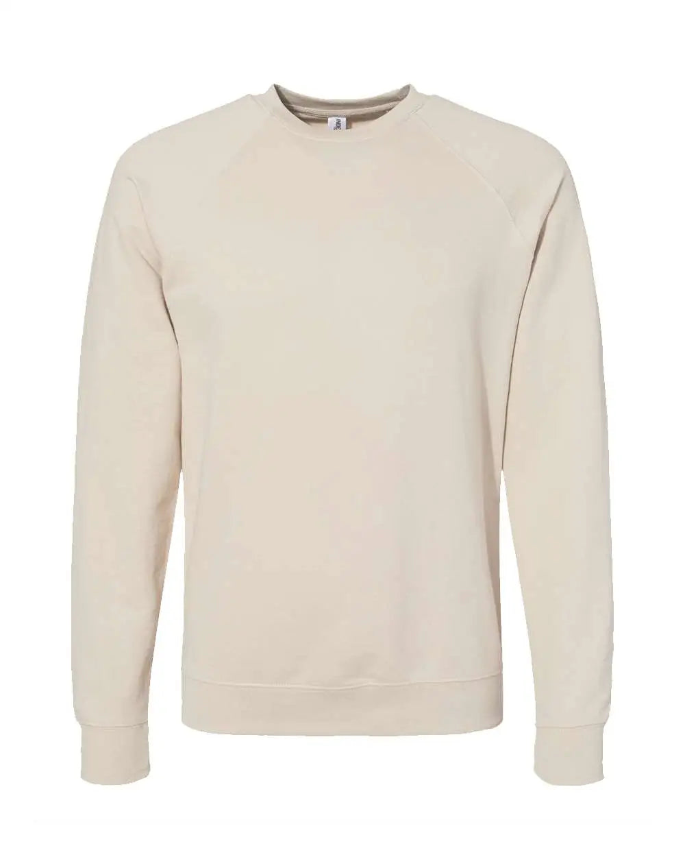 Independent Trading Co. Ss1000c Icon Lightweight Loopback Terry Crewneck Sweatshirt - Sand - Xs