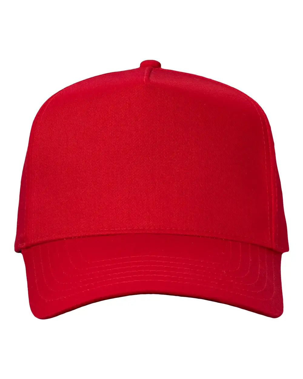 Valucap 8869 Five-panel Twill Cap - Red - one Size Fits Most