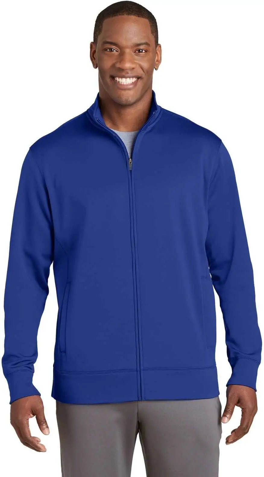 Sport-tek St241 Sport-wick Fleece Full-zip Jacket - True Royal