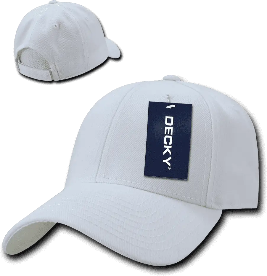 Decky 206 Low Structured Baseball Cap - White - one Size Fits Most