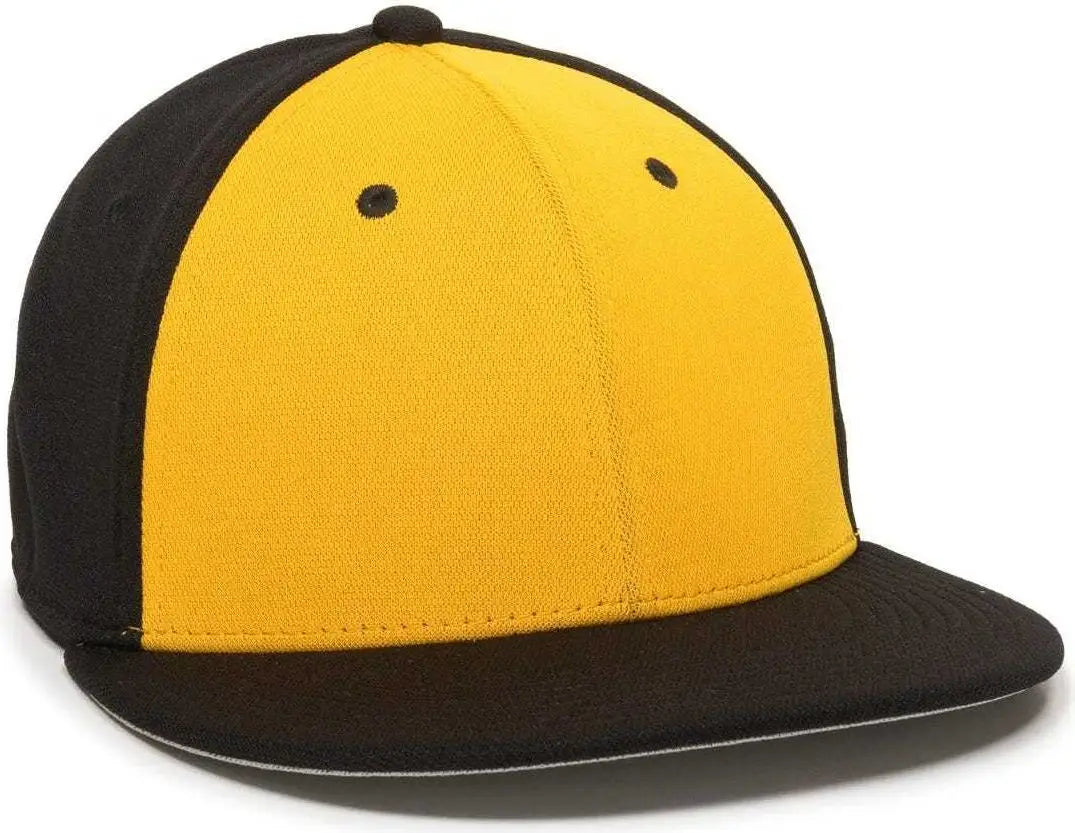 Oc Sports Tgs1930x Proflex Bamboo Charcoal Flat Visor Cap - Gold Black - 6 3/8’’ - 3/4’’