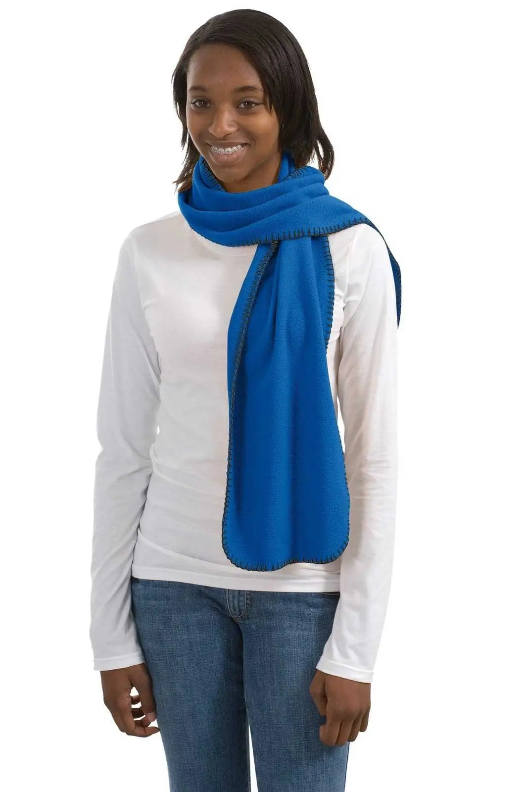 Port Authority Fs01 R-tek Fleece Scarf - Royal - one Size Fits Most