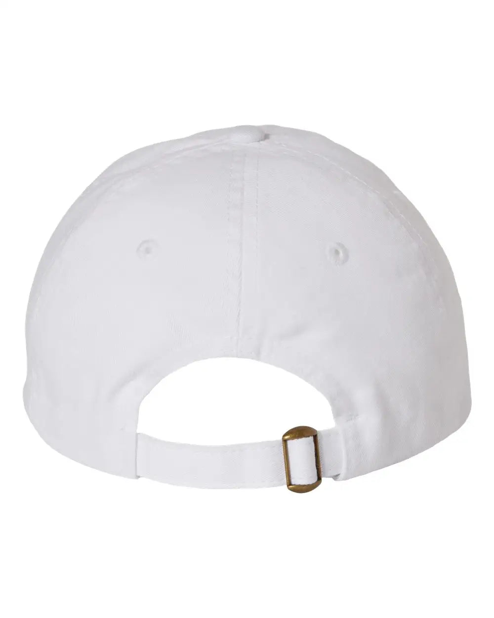 Valucap Vc300a Bio-washed Classic Dad Cap - White - one Size Fits Most