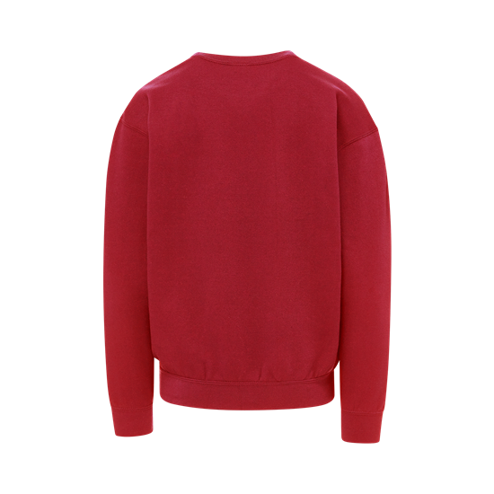 Back view of Crimson Youth Buddy Crewneck Sweatshirt 23154Y