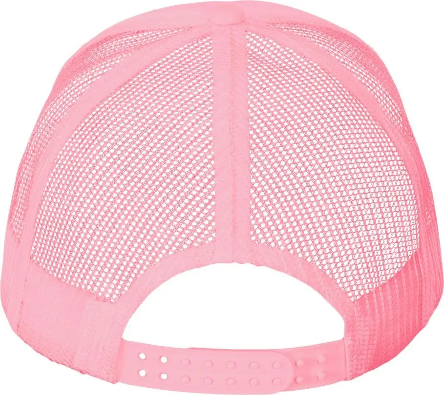 Valucap Vc700 Foam Mesh-back Trucker Cap - Pink - one Size Fits Most