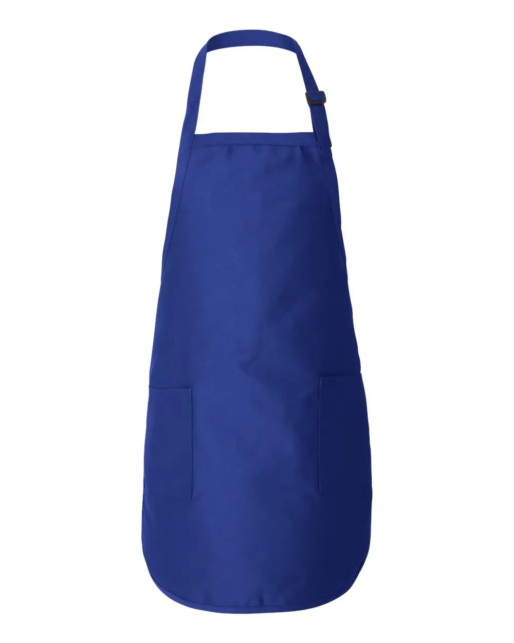 Q-tees Q4350 Full-length Apron with Pockets - Royal - one Size Fits Most