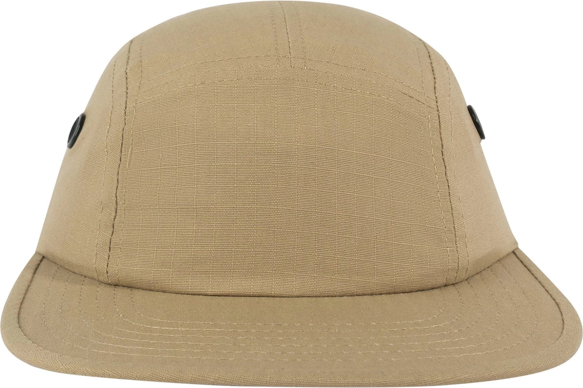 5 Panel Rip-stop Street Cap - Khaki