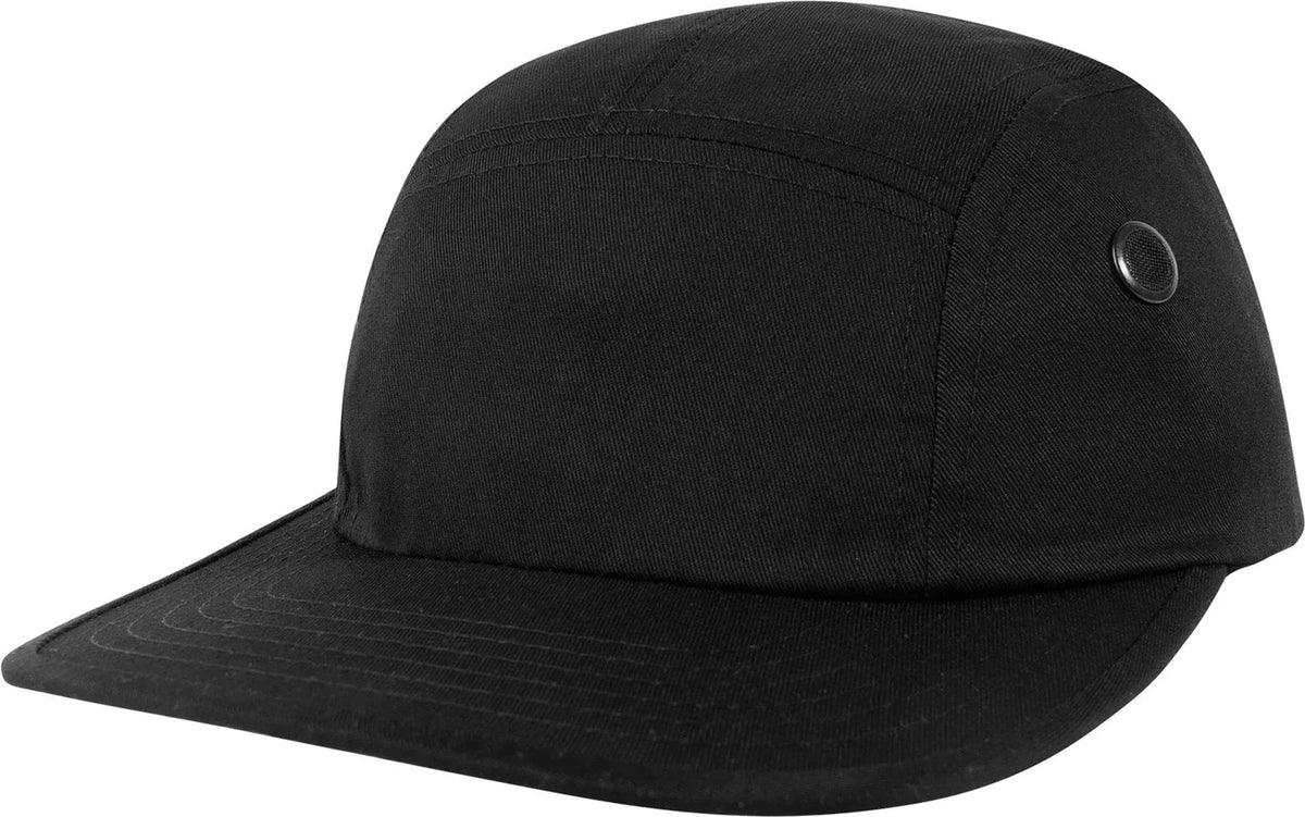 5 Panel Street Cap - Black