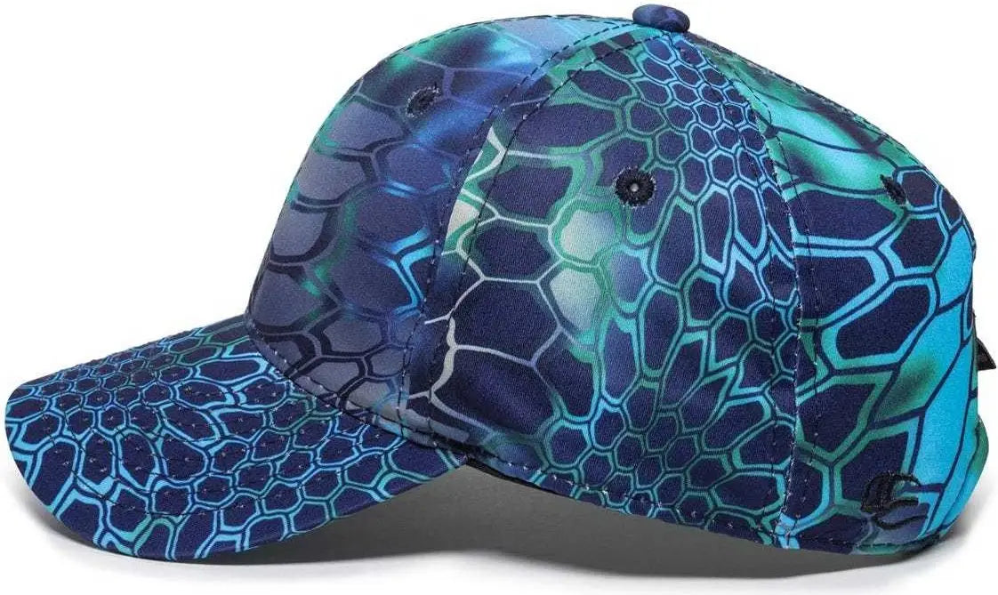 Oc Sports Pfc-100 Adjustable Cap - Kryptek Pontus - 6 7/8’’ - 7 1/2’’