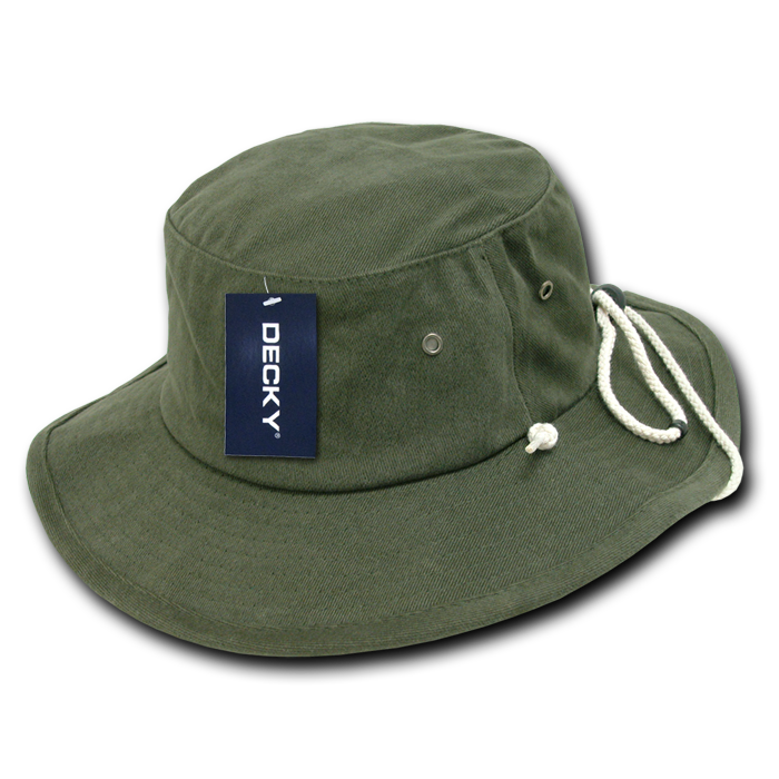 Decky 510 Aussie Hat Plain - Olive