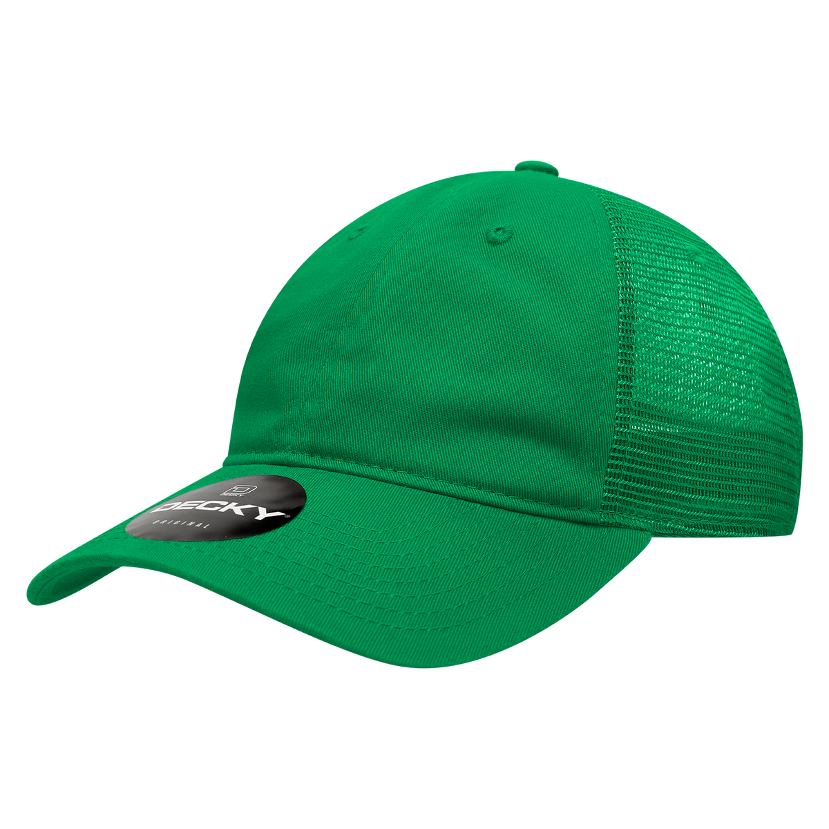 Decky 5122 Women's 6 Panel Low Profile Relaxed Cotton Trucker - Kelly