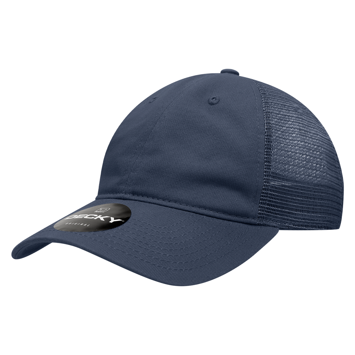 Decky 5122 Women's 6 Panel Low Profile Relaxed Cotton Trucker - Navy