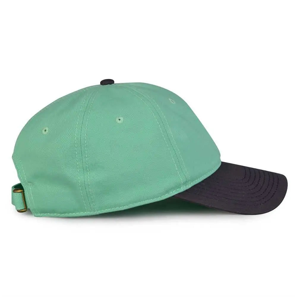 The Game Gb210 Classic Relaxed Garment Washed Twill Cap - Gumdrop Navy - Teal / 6 7/8’’ - 7 5/8’’