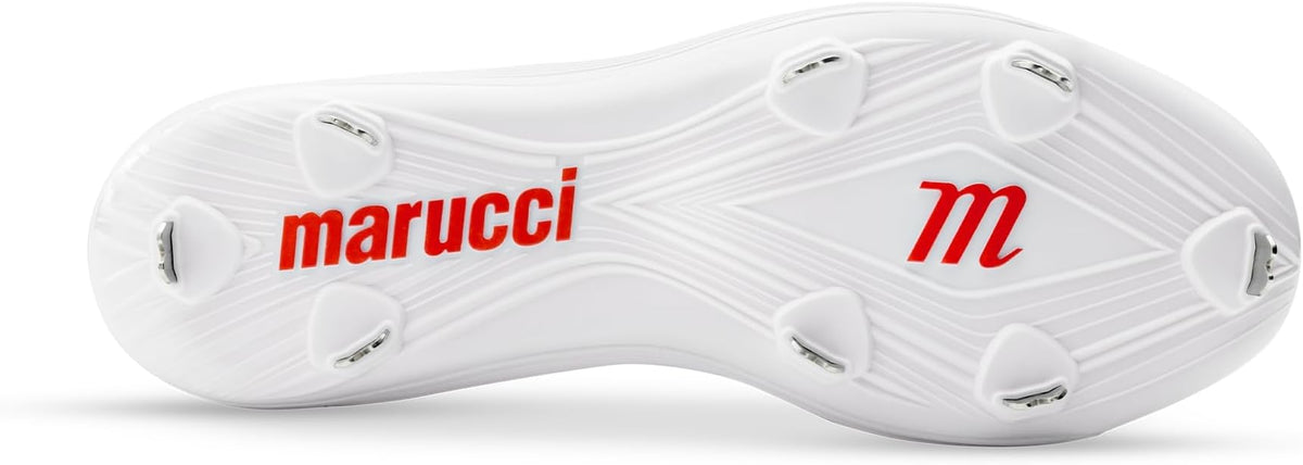 Marucci FLT Adult Metal Baseball Cleats MFWFLS - Cool Gray White - HIT a Double - 4