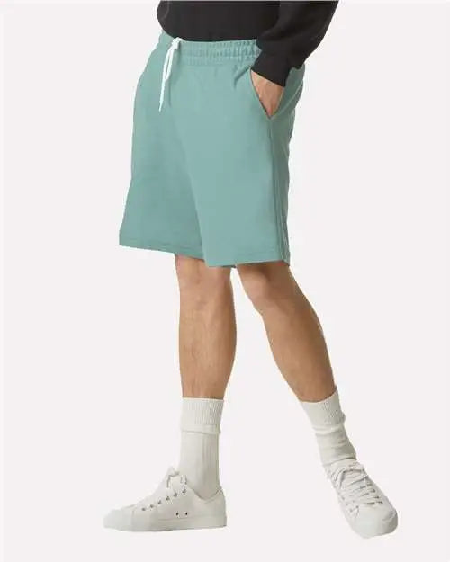 American Apparel 2pq Pique Unisex Gym Shorts - Arctic