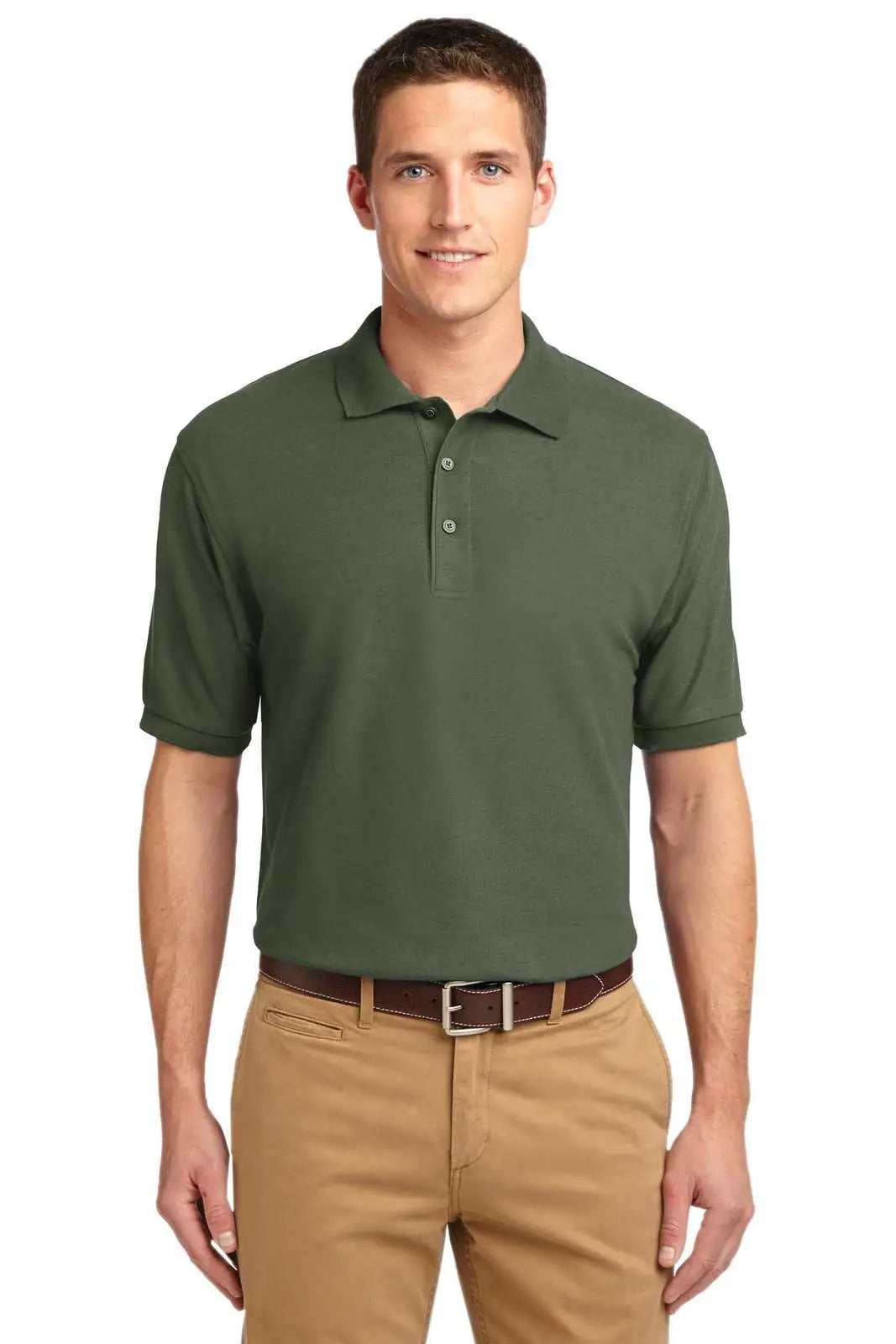Port Authority K500es Extended Size Silk Touch Polo - Clover Green