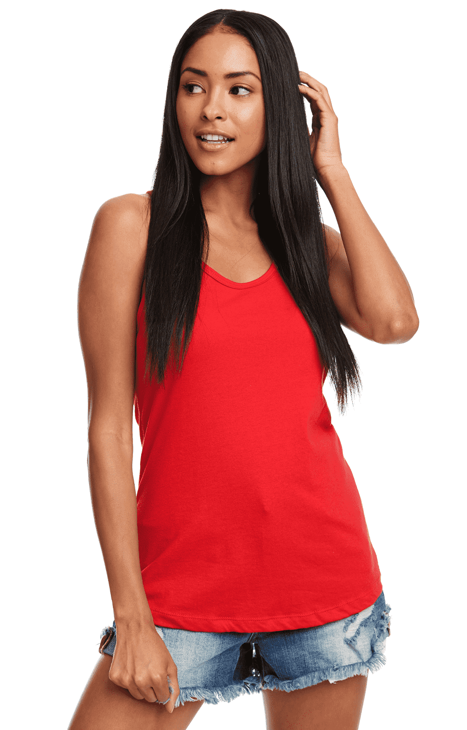 Next Level 5033 Ladies&#39; Festival Tank - Red - HIT a Double - 1