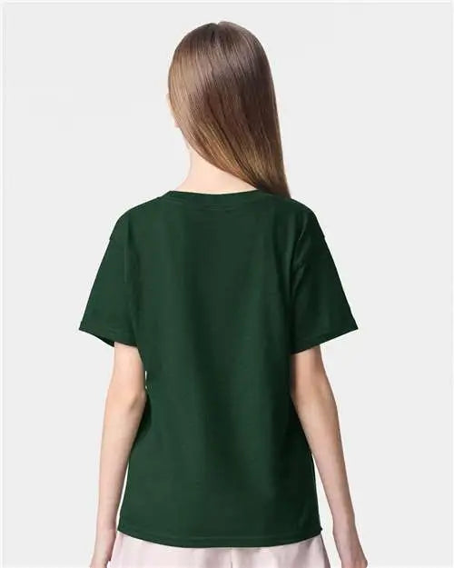 American Apparel 2001y Youth Fine Jersey Tee - Forest