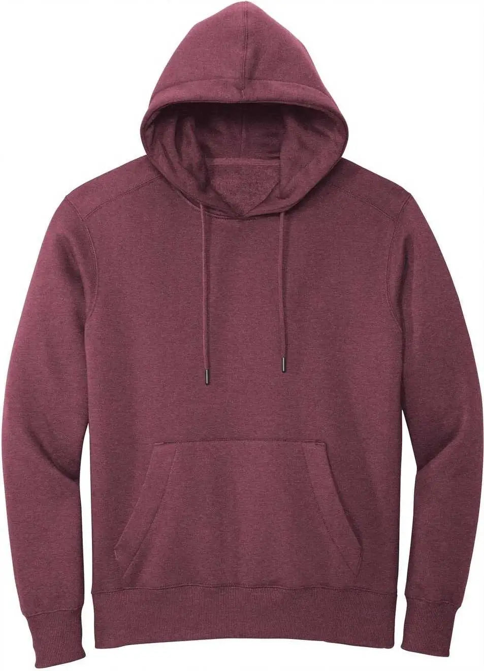 District Dt1101 Perfect Weight Fleece Hoodie - Heathered Loganberry