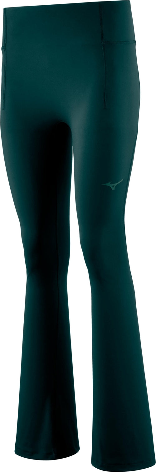 Mizuno Women's Lights-Out Sport Flare Leggings - Ponderosa Pine - HIT a Double - 1
