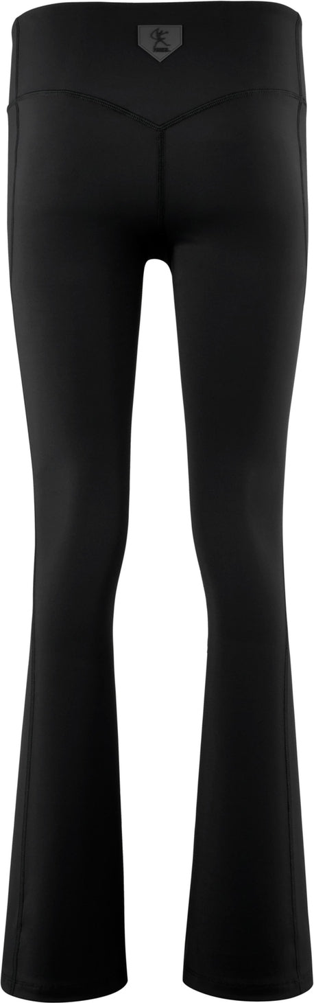Mizuno Women's Lights-Out Sport Flare Leggings- Black - HIT a Double - 2
