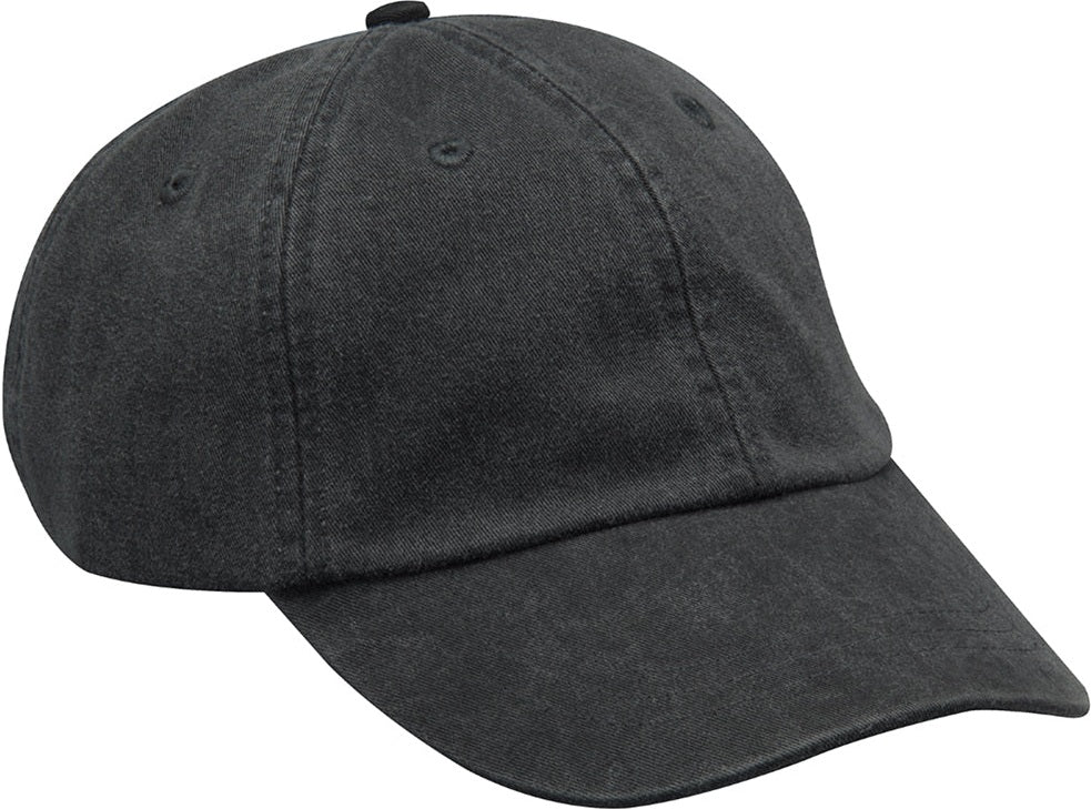 Adams Headwear EP101 Essentials Pigment Dyed Cap - Black