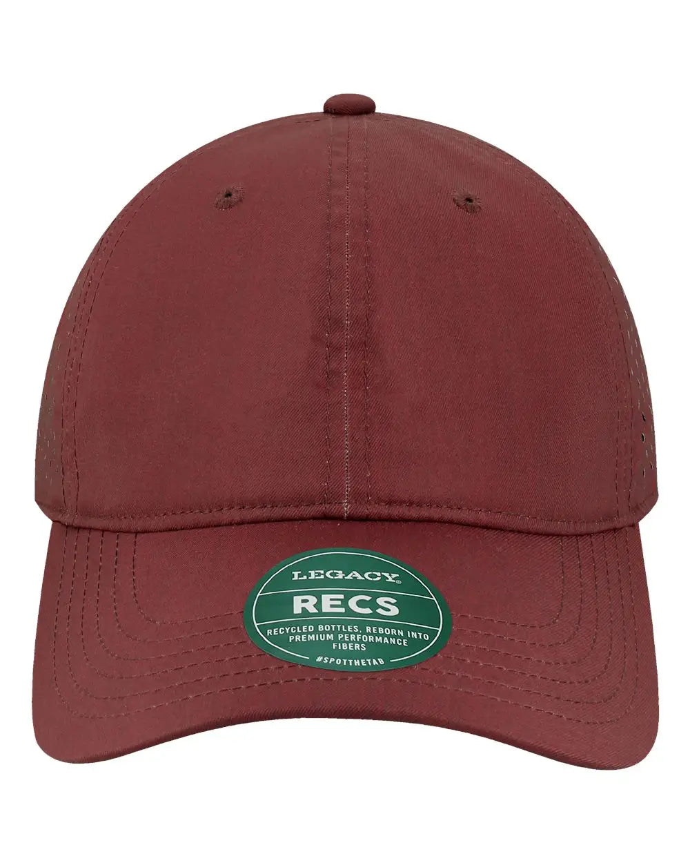 Legacy Recs Reclaim Sport Mesh Cap - Eco Maroon - one Size Fits Most