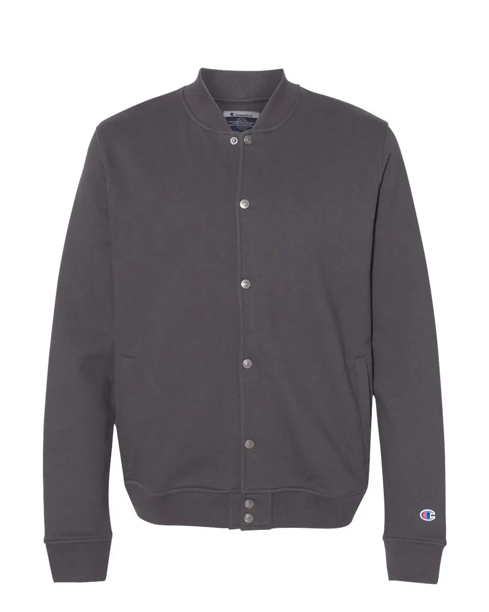 Champion Co100 Unisex Bomber Jacket - Charcoal Heather - Dark Gray / s