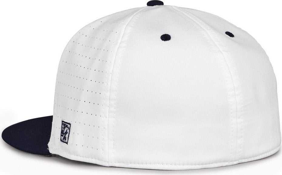 The Game GB998 Perforated GameChanger Cap - White Navy - HIT a Double - 3