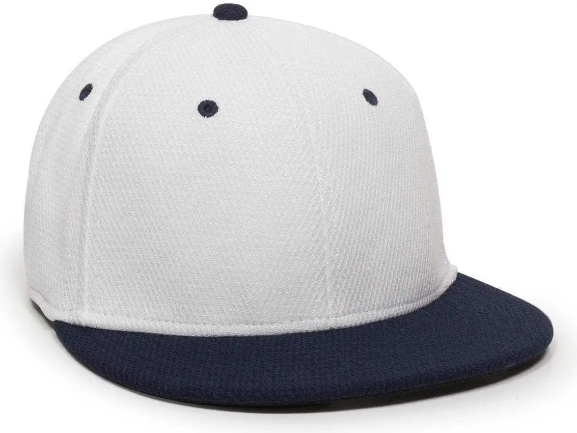 Oc Sports Cage25 Flexible Fitting Cap - White Navy - 6 3/8’’ - 3/4’’